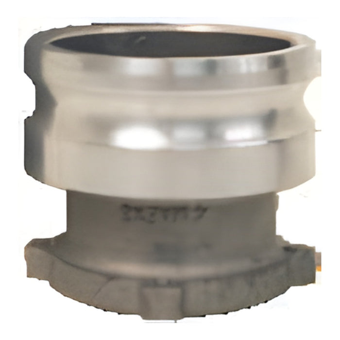 Adaptador Dixon macho en aluminio — medidas 3" a 4"
