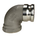 Adaptador Dixon macho rosca hembra NPT en aluminio — serie A-90AL