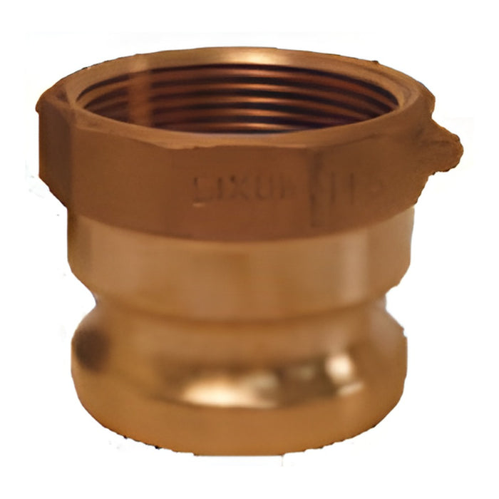 Adaptador Dixon 3/4" × 1/2" macho rosca hembra NPT en latón 7550-A-BR