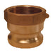 Adaptador Dixon 3/4" × 1/2" macho rosca hembra NPT en latón 7550-A-BR