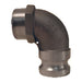 Adaptador Dixon macho rosca macho NPT en aluminio — medidas 1-1/2" a 3"