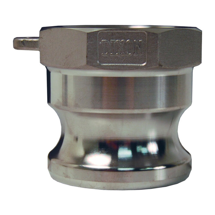 Adaptador Global Tipo A Dixon 2-1/2" acero inoxidable 316 G250-A-SS