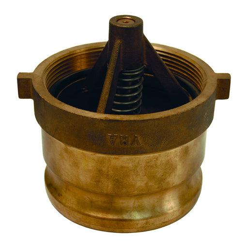 Adaptador de recuperación de vapor Dixon Bayco de 4 pulgadas en bronce, collar con adaptador por NPT hembra, VR4086