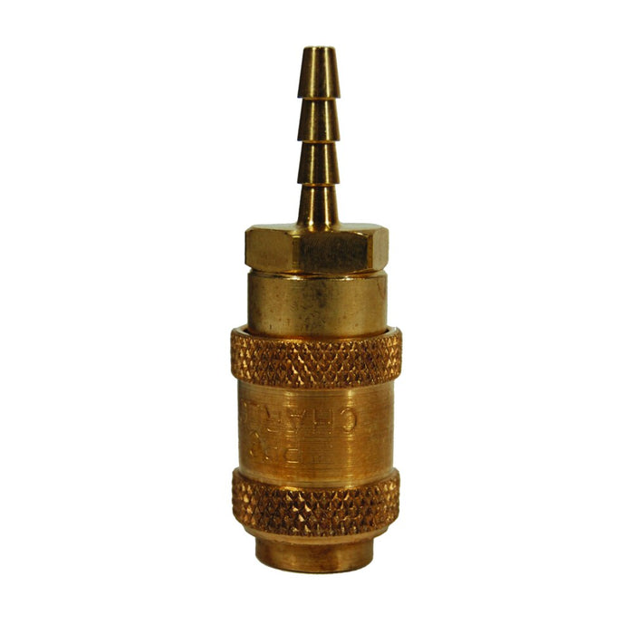 Cople Astronáutico Alta Presión Dixon Serie-A 1/4" barbas para manguera latón 2AS2-B