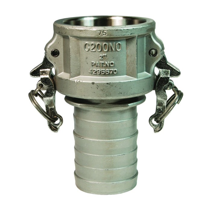 Acople x Vástago para Manguera Dixon 4" acero inoxidable 316 RC400BLNO