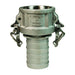 Acople x Vástago para Manguera Dixon 4" acero inoxidable 316 RC400BLNO
