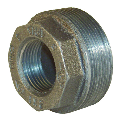 Bushing reductor Dixon 150# hierro hexagonal 6" macho NPT × 4" hembra NPT – 6" hierro maleable HB6040