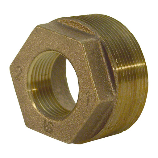 Bushing reductor Dixon 125# latón hexagonal 3" macho NPT × 2 1/2" hembra NPT – 3" latón HB3025B