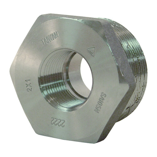 Bushing reductor Dixon 3000# acero hexagonal 3/4" macho NPT × 1/2" hembra NPT – 3/4" acero HB7550FS