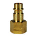 Niple Intercambio Europeo Dixon Serie-CJ 3/8" x 1/2" - 14 NPT rosca hembra latón CJ3F4-B