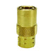 Cople con Válvula Intercambio Enfriamiento de Moldes Dixon Serie-CM 3/8" x 1/4" - 18 NPTF rosca hembra latón 3CMF2-B