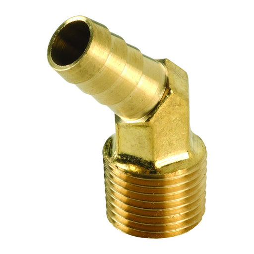 Codo Dixon 3/4" DI × 1/2" nptf latón macho inserto 45° forged – 3/4" latón 1391208C