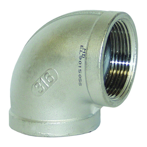 Codo Dixon 1/8" hembra NPT roscado 90° 150# 316ss – 1/8" acero inoxidable EL9018SS