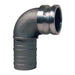 Adaptador x Vástago Dixon 4" aluminio 400E-90AL