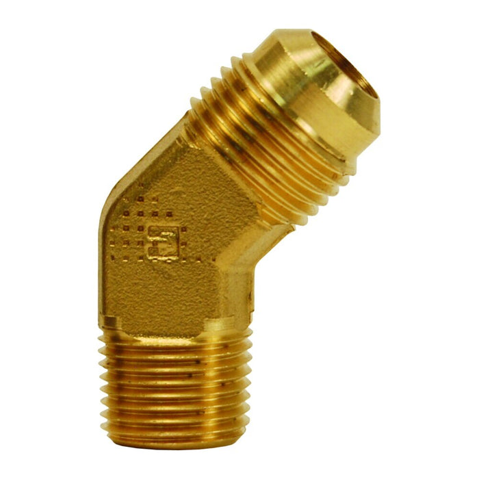 Codo de 45° Dixon 1/4" × 7/16" en latón 159F-4-4