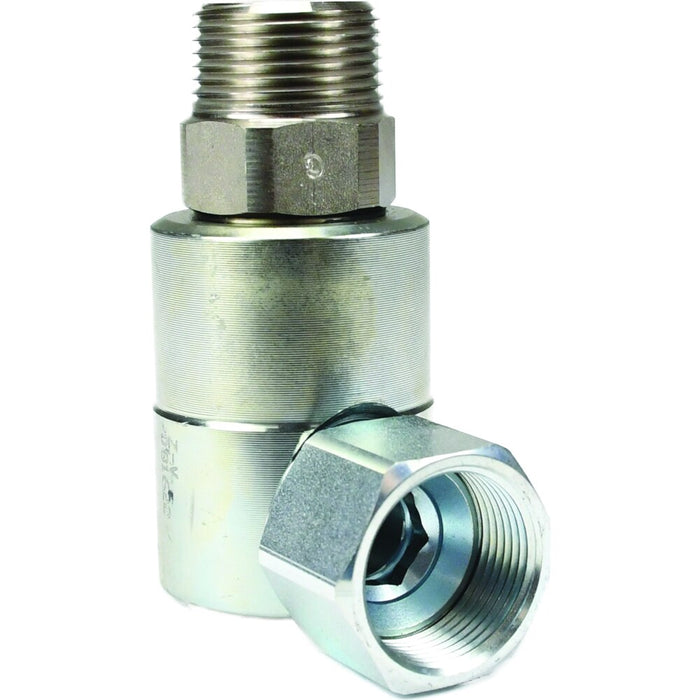 Codo de 90° Dixon 1/4" × 7/16" rosca macho NPTF en acero al carbón SPS96501-4-6