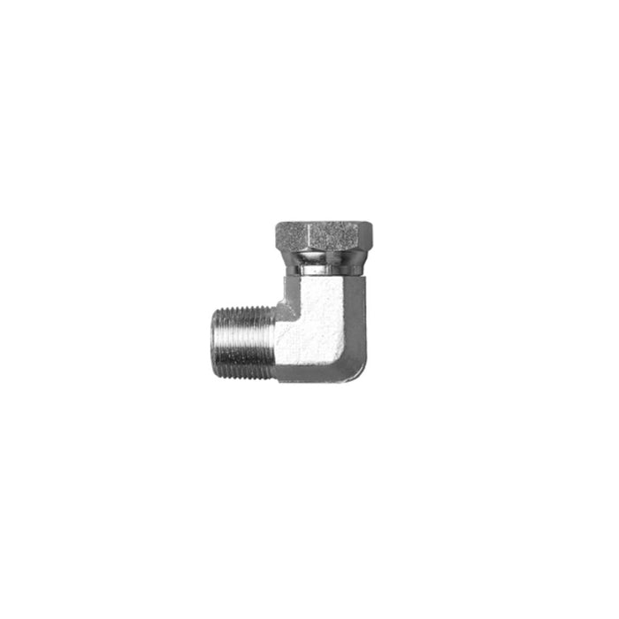 Codo de 90° Dixon 1/8" rosca macho NPTF en acero platinado 1501-2-2