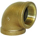 Codo de 90° Dixon 2" rosca hembra NPT en latón EL90200B