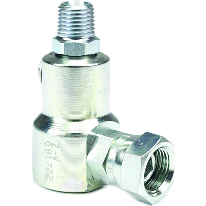 Codo de 90° Dixon 3/8" × 1/4" rosca macho NPTF en acero al carbón SPS91501-6