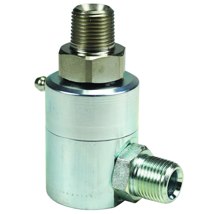 Codo de 90° Dixon 3/8" rosca macho NPTF en acero platinado SP5500-6