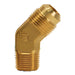 Codo de 45° Dixon 1/4" × 7/16" en latón 159F-4-4