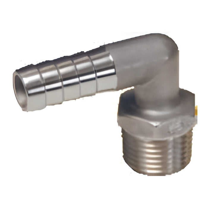 Codo de 90° Dixon macho rosca NPTF en acero inoxidable 316 — serie 129