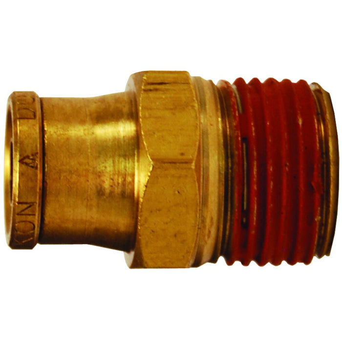 Conector Dixon 3/8" macho rosca macho NPT en latón AQ68DOT6X6