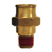 Conector Dixon macho en latón — serie 68