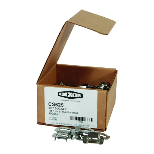 Conexión Dixon 3/4" width 201ss hebillas (sold 100 per box only) – 3/4" acero inoxidable CS750