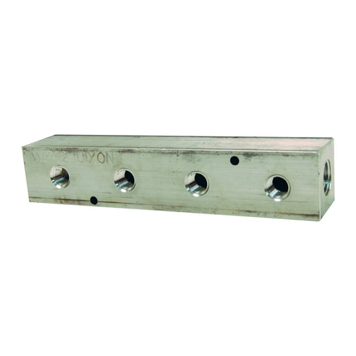 Conexión Dixon 3/8" fem npt aluminio bar manifold max wp 300psi at ambient temp – 3/8" aluminio AMF43