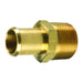 Conexión de Latón con Barbas para Manguera Macho NPTF x Espiga para Abrazadera Dixon 3/4" latón 268B1208