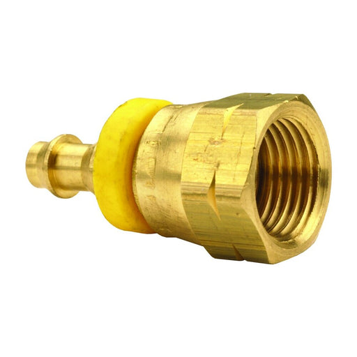 Conexión Dixon 3/8" push-on x hembra giratoria SAE 45° en latón 2840610C