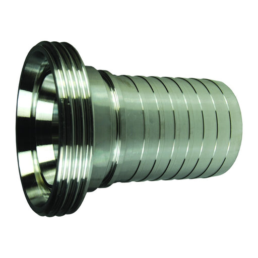 Conexión Dixon Macho din imperial Holedall prensable (crimp) vástago – 2" acero inoxidable HA0236