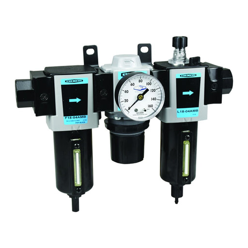 Mirilla de flujo Dixon 3/8" compacto combo unidad, auto de drenado vaso metálico w/de inspección mirilla (160 scfm) – 3/8" C18-03A