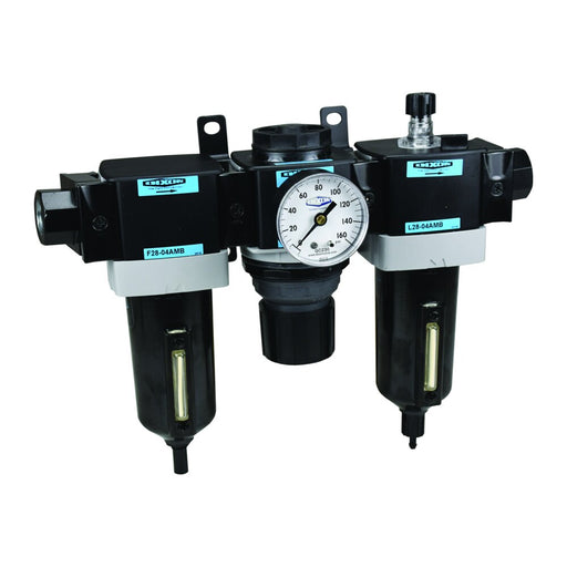 Conexión Dixon 3/8" std combo unidad, manual de drenado transparent vaso & guard (150 scfm) – 3/8" C28-03AMB