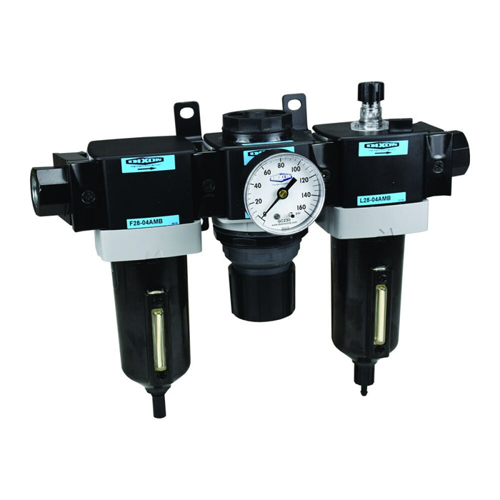 Conexión Dixon 3/8" std combo unidad, manual de drenado transparent vaso & guard (150 scfm) – 3/8" C28-03AMB