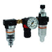 Conexión Dixon 1/4" mini combo unidad w/auto de drenado transparent vaso y guard – 1/4" C08-02A