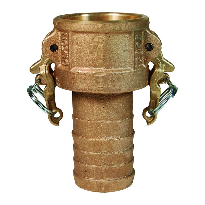 Cople camlock Dixon Boss-Lock tipo C de 2 pulgadas en latón, hembra por espiga de manguera, BC200