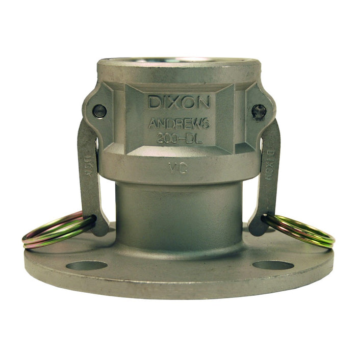 Cople camlock Dixon de 2 pulgadas en acero inoxidable 316 con brida ASA 150 libras, 200-DL-SS
