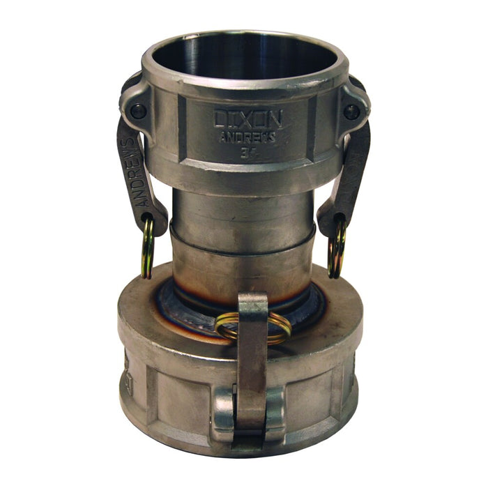 Acople x Acople Dixon 4" acero inoxidable 316 4060-DD-SS