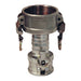 Acople x Acople Dixon 3" acero inoxidable 316 RDD3040EZ