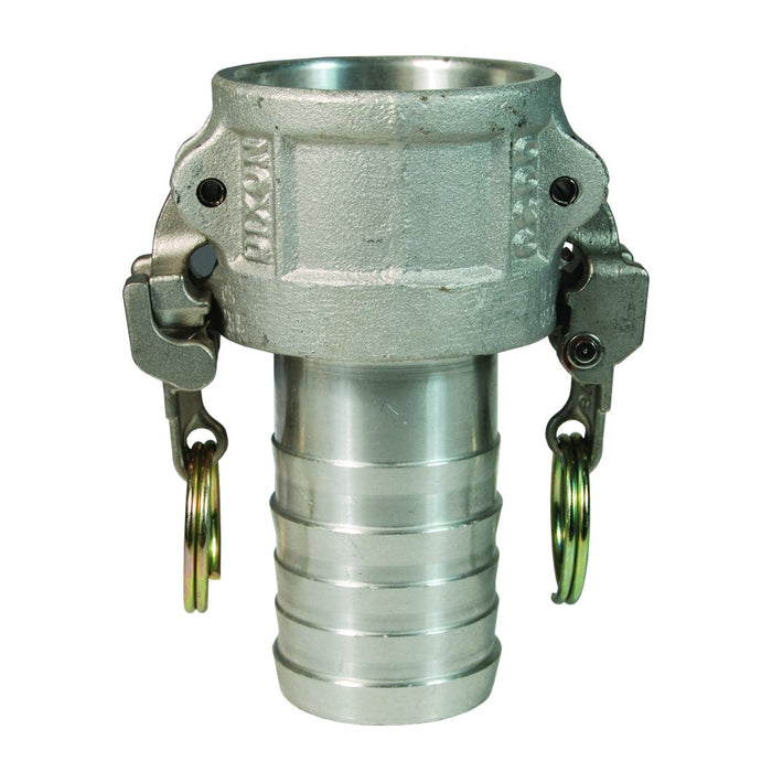 Cople camlock Dixon EZ Boss-Lock tipo C de 2 pulgadas en aluminio, hembra por espiga de manguera, AC200EZ