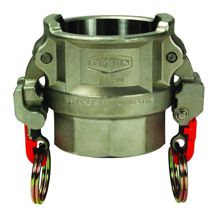 Cople Dixon 1-1/2" hembra rosca hembra NPT en acero inoxidable 316 RLD150EZ