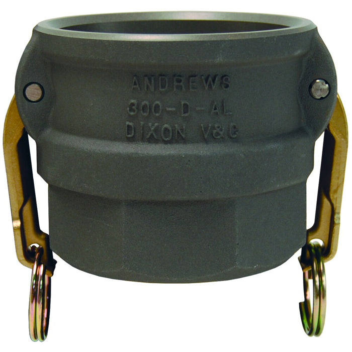 Cople Dixon 1-1/2" hembra rosca hembra NPT en aluminio 150-D-ALH