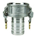 Cople Dixon 1-1/4" hembra en acero inoxidable 316 RC125EZCR