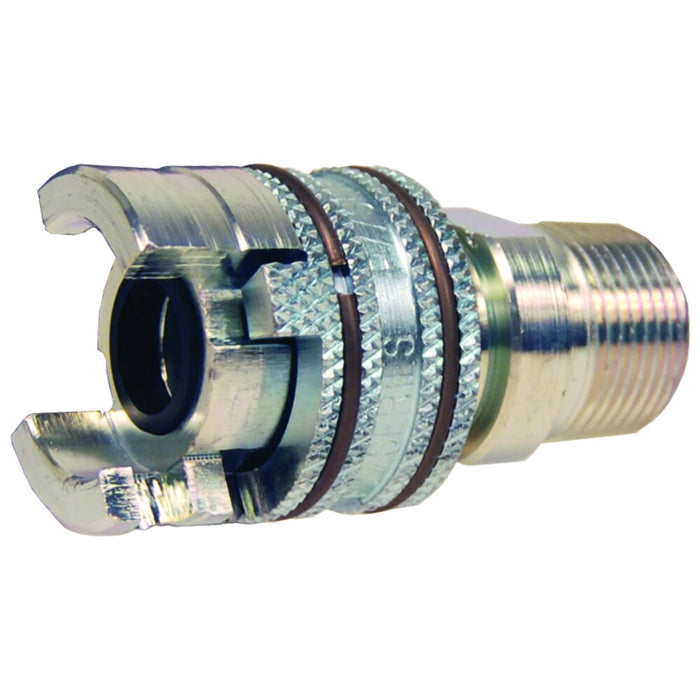 Cople Dixon 1/2" rosca macho NPTF en acero 4PM4