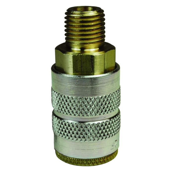 Cople Dixon 1/4" × 1/8" rosca macho NPTF en latón 2FM1-B