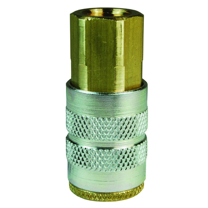 Cople Dixon 1/4" × 1/8" rosca NPTF en latón 2FF1-B