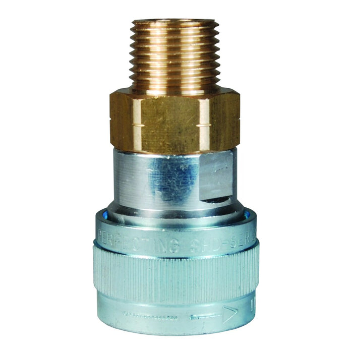 Cople Dixon 1/4" × 3/8" rosca macho NPTF en aluminio 2SHDM3