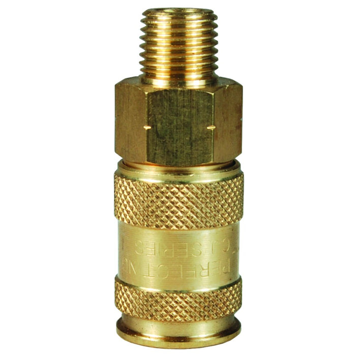 Cople Dixon 1/4" × 3/8" rosca macho NPTF en latón 2CJM3-B